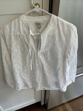 J. Crew Swiss Dot Shirt